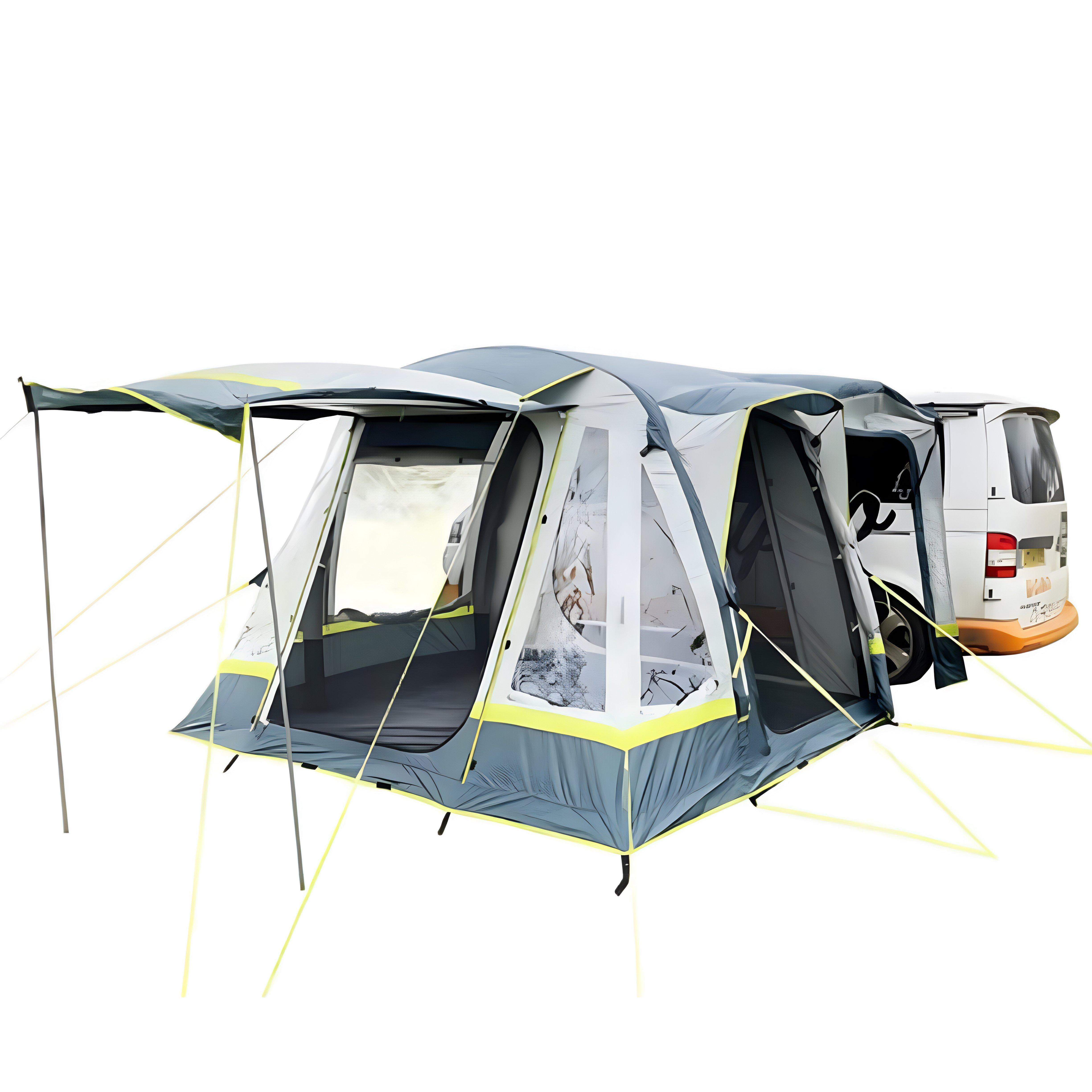 Loopo Breeze - Inflatable Campervan Awning (Light Grey/Lime) - Limited Edition